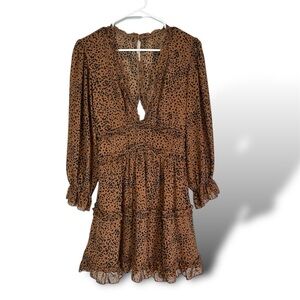 Amazon cheetah print long sleeve dress!